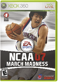 NCAA March Madness 07 PAL Xbox 360 PAL box art